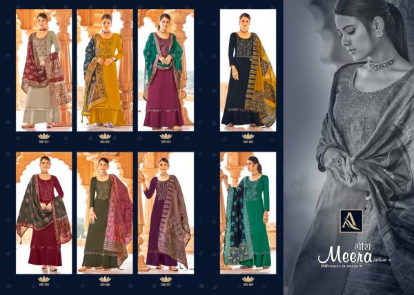 Alok Meera 4 Designer Cotton Festive Dress Materials